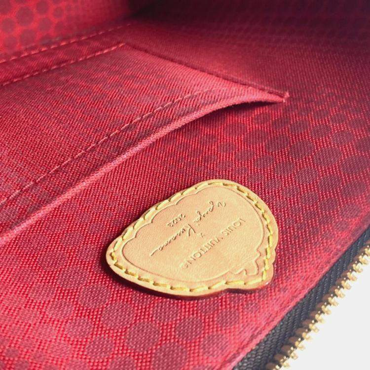 Pre Owned Louis Vuitton Alma BB LV x YK Brown Canvas Crossbody Handbag