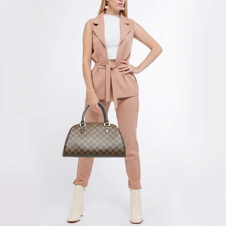 Pre Owned Louis Vuitton Damier Ebene Canvas Duomo Bag