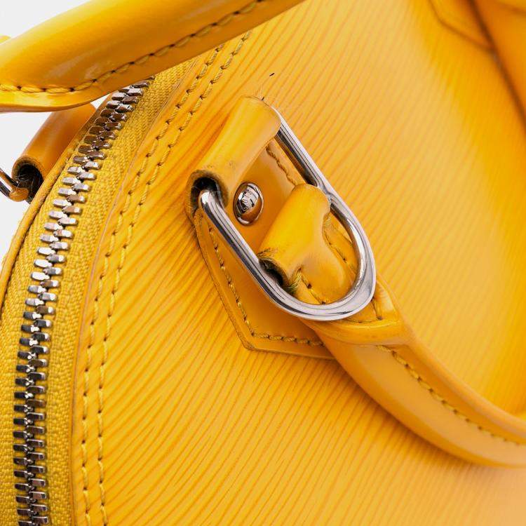 Pre Owned Louis Vuitton Yellow Epi Alma BB Bag