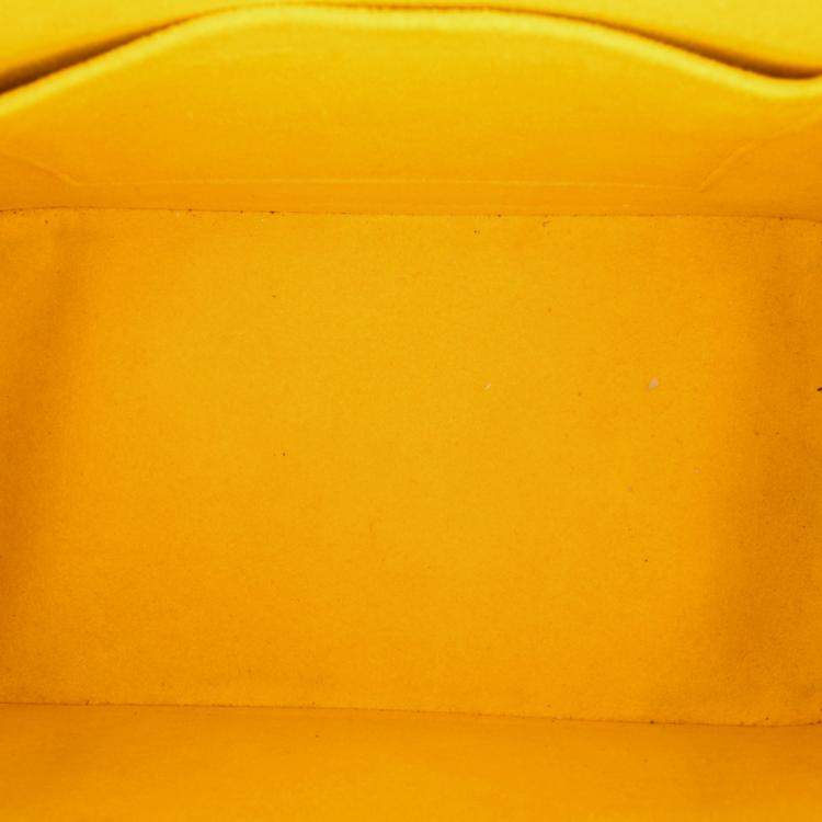 Pre Owned Louis Vuitton Yellow Epi Alma BB Bag