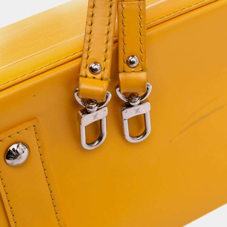 Pre Owned Louis Vuitton Yellow Epi Alma BB Bag