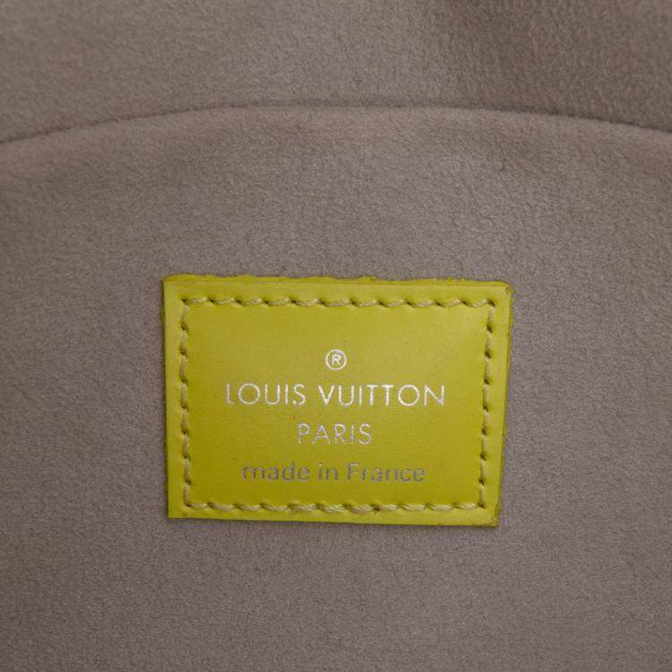 Pre Owned Louis Vuitton Yellow Epi Tricolor Pochette Felicie