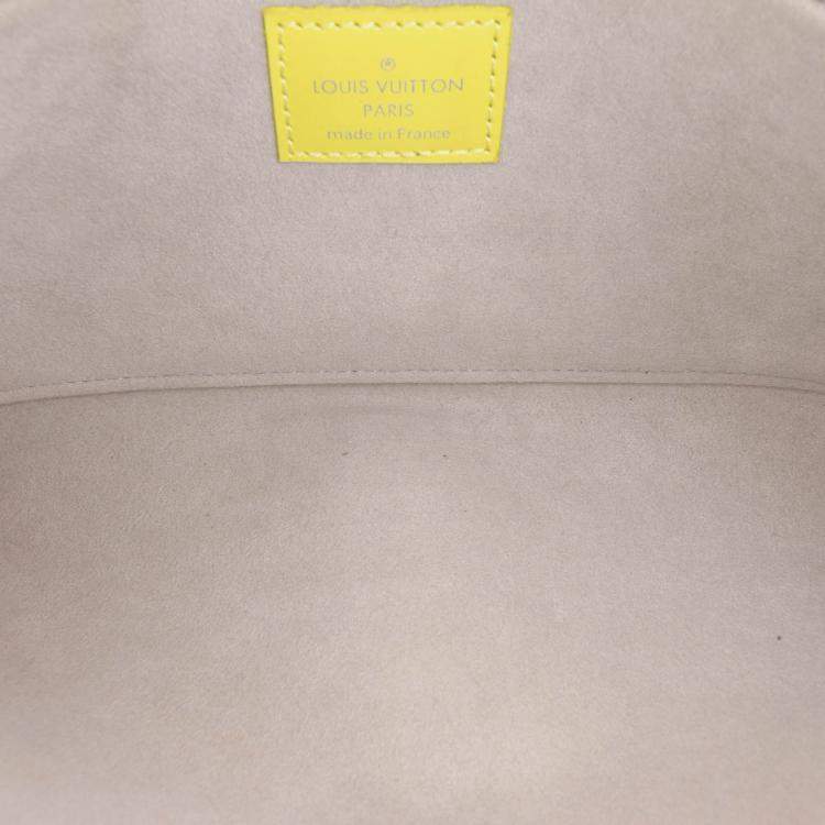 Pre Owned Louis Vuitton Yellow Epi Tricolor Pochette Felicie