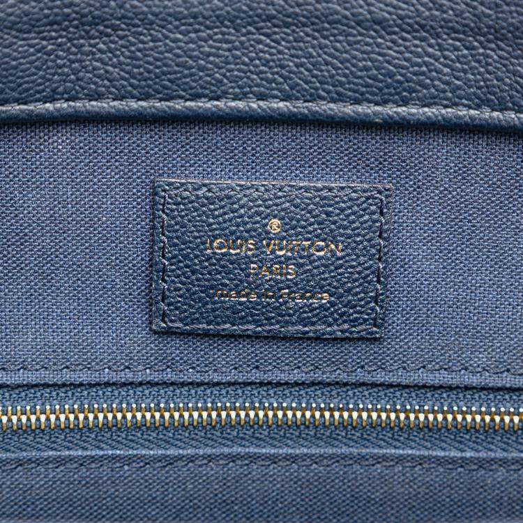 Pre Owned Louis Vuitton Blue Epi Vaneau MM Bag
