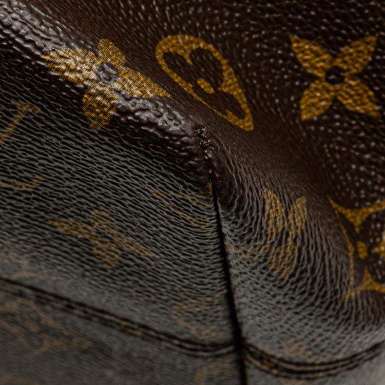 Pre Owned Louis Vuitton Brown Monogram Raspail PM Bag