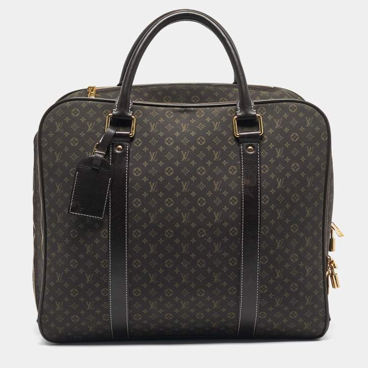 Pre Owned Louis Vuitton Fusain Monogram Idylle Fabric Epopee Rolling Luggage