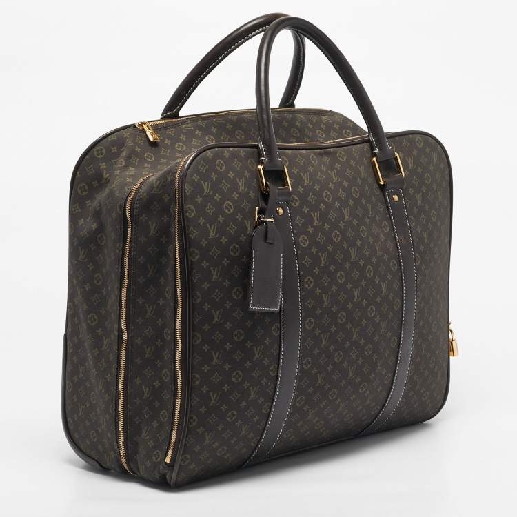 Pre Owned Louis Vuitton Fusain Monogram Idylle Fabric Epopee Rolling Luggage