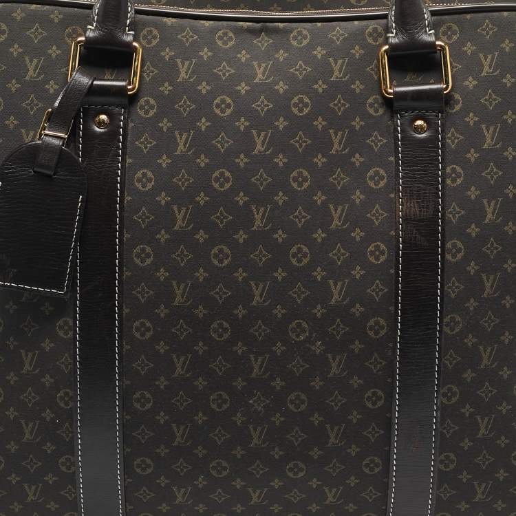 Pre Owned Louis Vuitton Fusain Monogram Idylle Fabric Epopee Rolling Luggage