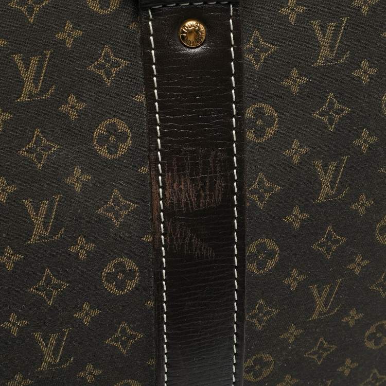 Pre Owned Louis Vuitton Fusain Monogram Idylle Fabric Epopee Rolling Luggage