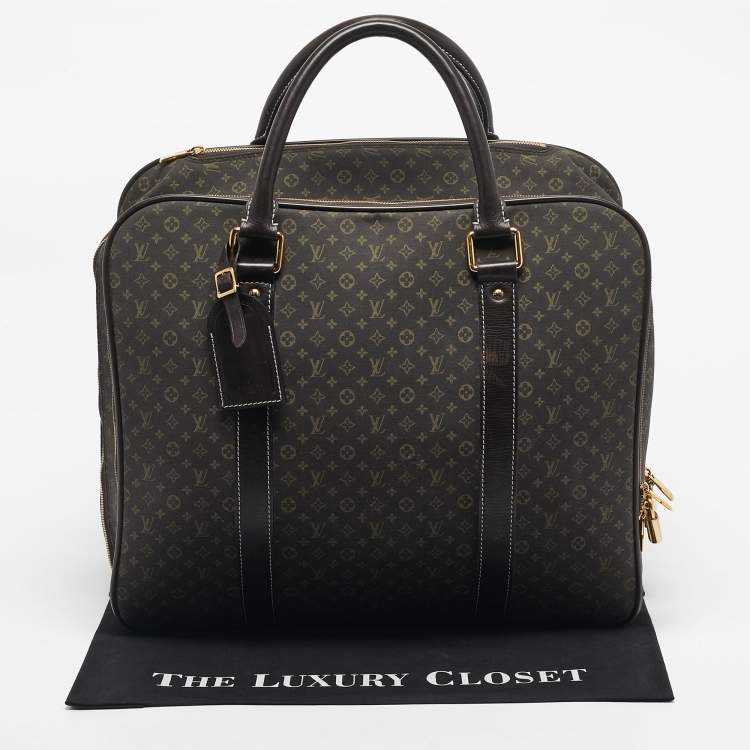 Pre Owned Louis Vuitton Fusain Monogram Idylle Fabric Epopee Rolling Luggage