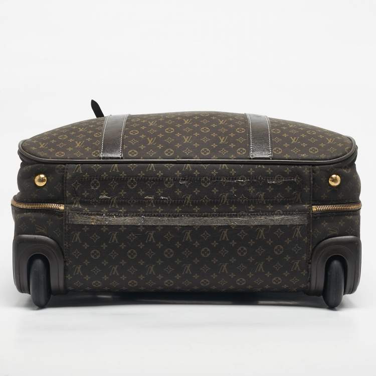 Pre Owned Louis Vuitton Fusain Monogram Idylle Fabric Epopee Rolling Luggage