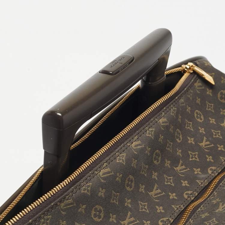 Pre Owned Louis Vuitton Fusain Monogram Idylle Fabric Epopee Rolling Luggage