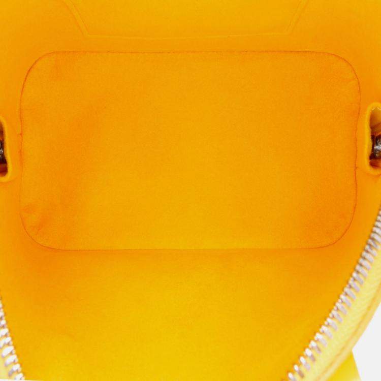 Pre Owned Louis Vuitton Yellow Epi Alma BB Bag
