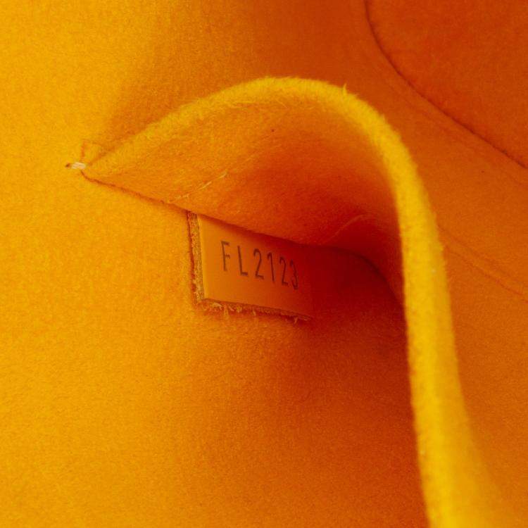 Pre Owned Louis Vuitton Yellow Epi Alma BB Bag