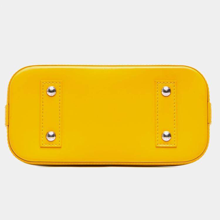 Pre Owned Louis Vuitton Yellow Epi Alma BB Bag