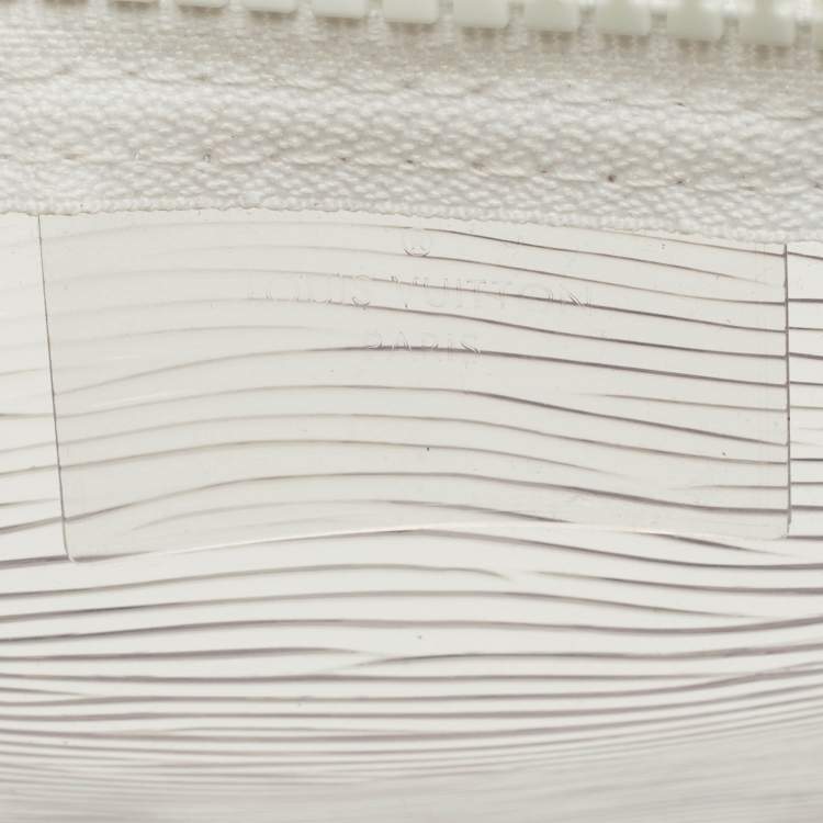 Pre Owned Louis Vuitton Transparent Epi PVC Wavy Keepall Bandouliere 50 Bag