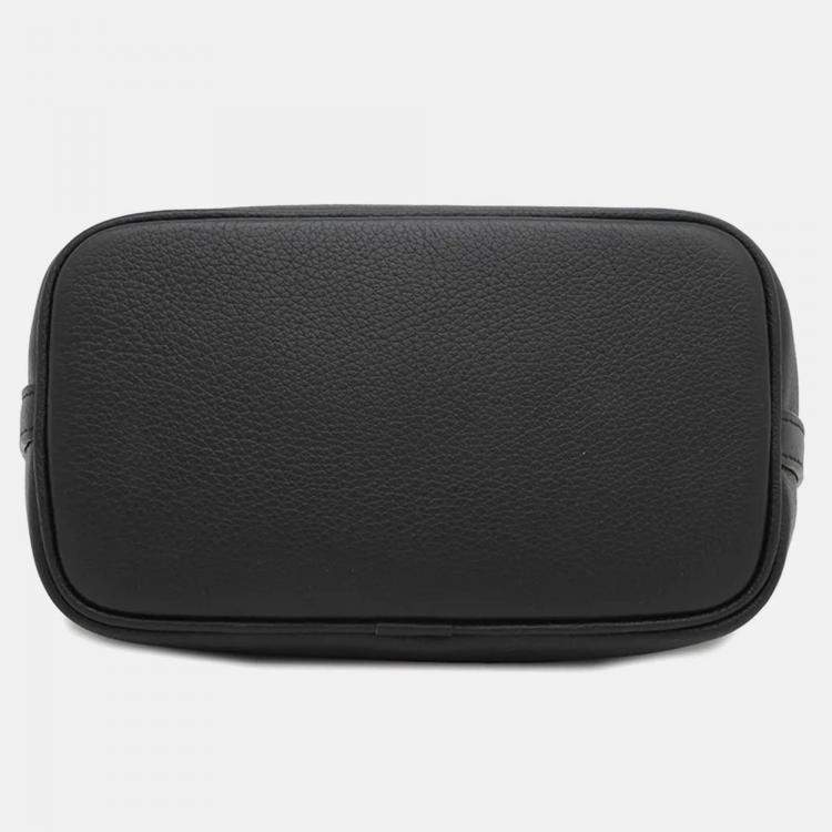 Pre Owned Louis Vuitton Padlock & Walk Black Grained Calf Leather