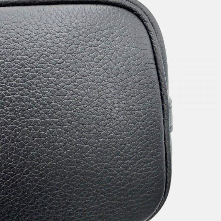 Pre Owned Louis Vuitton Padlock & Walk Black Grained Calf Leather