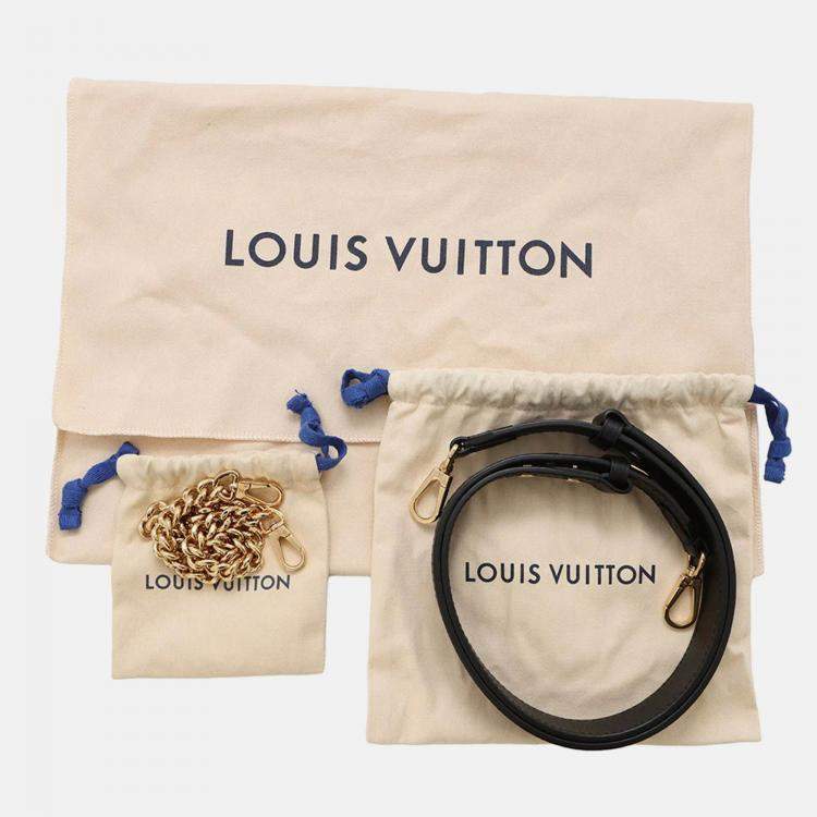 Pre Owned Louis Vuitton Padlock & Walk Black Grained Calf Leather