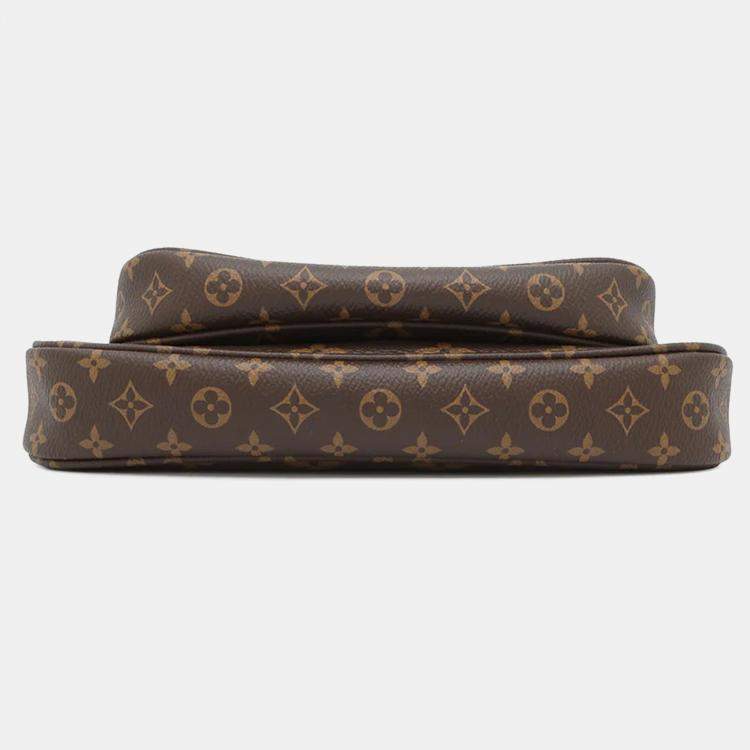 Pre Owned Louis Vuitton Multi Pochette Accessoires Khaki Monogram