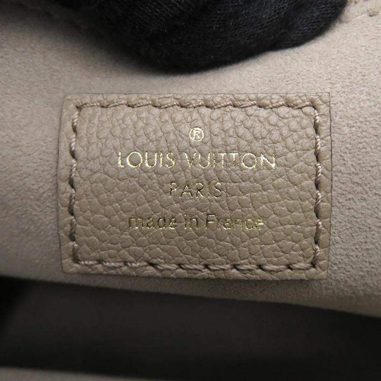 Pre Owned Louis Vuitton Onthego Tourterelle Claim Bicolor Monogram Empreinte Leather Monogram Giant Size Pm