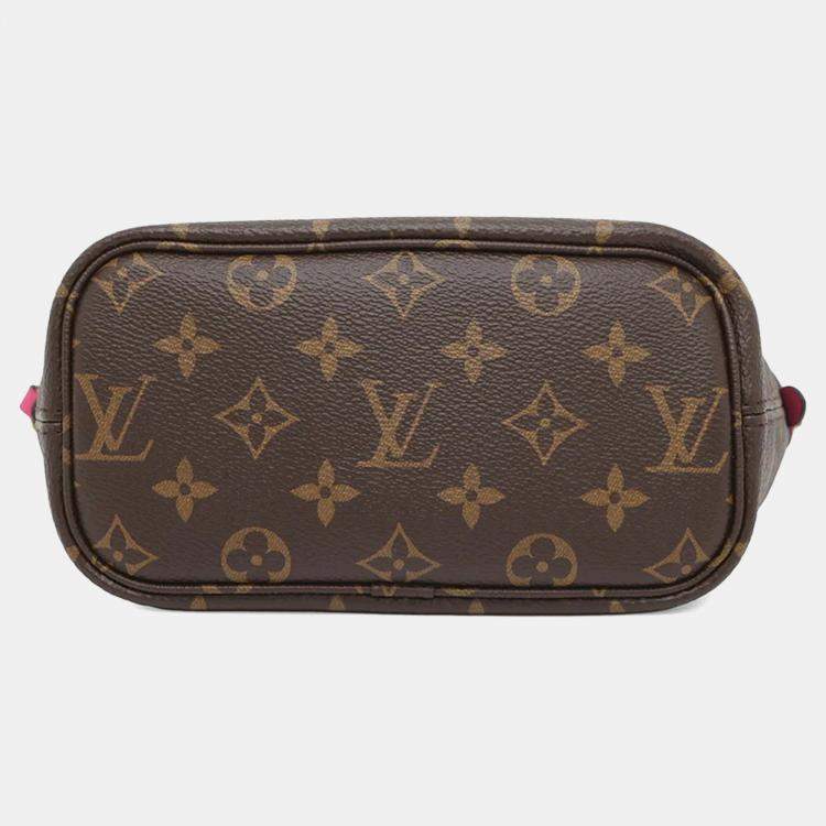 مملوكة مسبقًا Louis Vuitton Neverfull Inside Out Rose Buffalo Pondichery Leather/Brown Monogram Size Bb