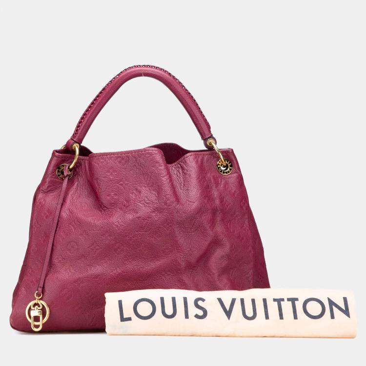 Pre Owned Louis Vuitton Red Monogram Empreinte Artsy MM