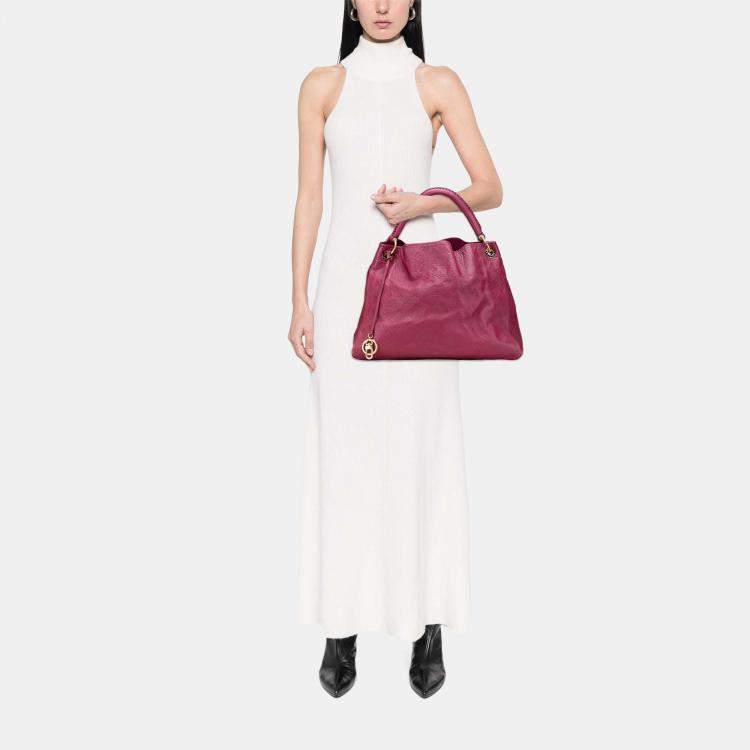 Pre Owned Louis Vuitton Red Monogram Empreinte Artsy MM