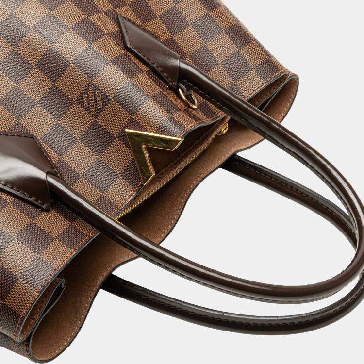 Pre Owned Louis Vuitton Brown Damier Ebene Kensington