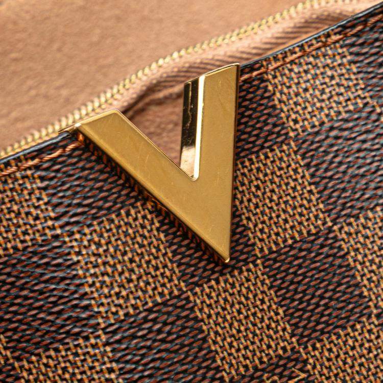 Pre Owned Louis Vuitton Brown Damier Ebene Kensington