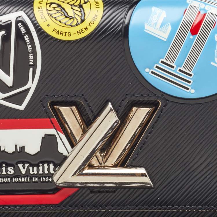 Pre Owned Louis Vuitton Black Epi Leather World Tour Twist PM Bag