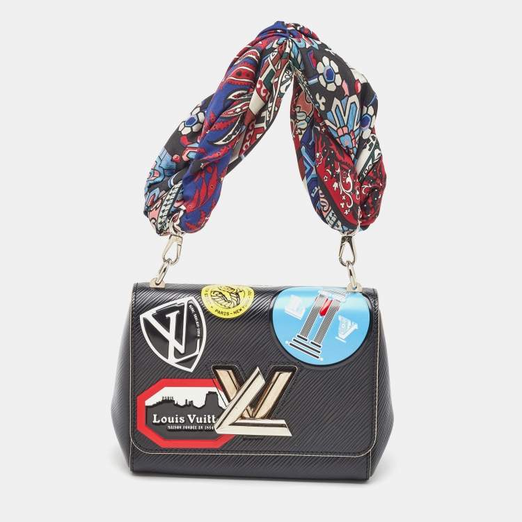 Pre Owned Louis Vuitton Black Epi Leather World Tour Twist PM Bag