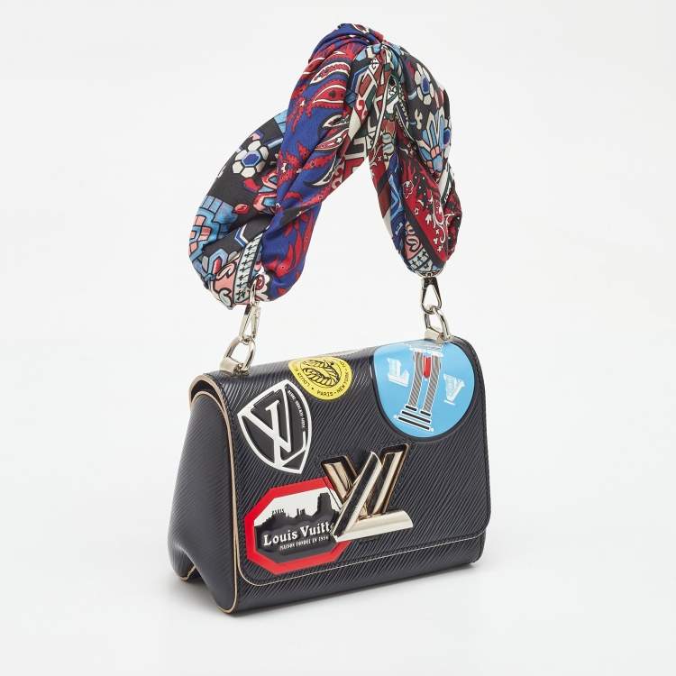 Pre Owned Louis Vuitton Black Epi Leather World Tour Twist PM Bag