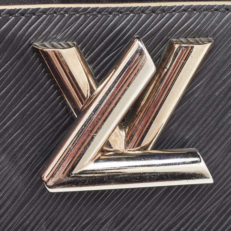 Pre Owned Louis Vuitton Black Epi Leather World Tour Twist PM Bag