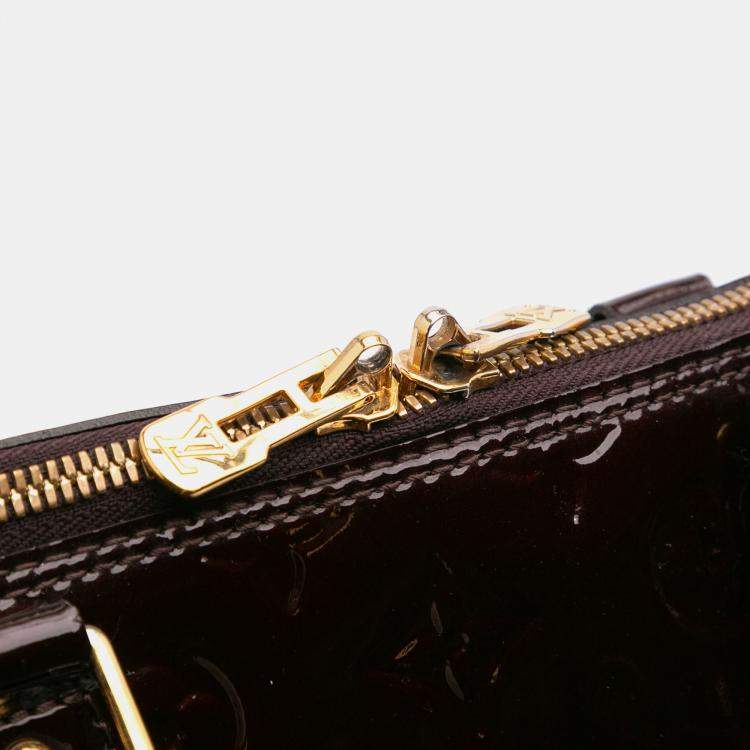 Pre Owned Louis Vuitton Purple Monogram Vernis Alma GM Bag
