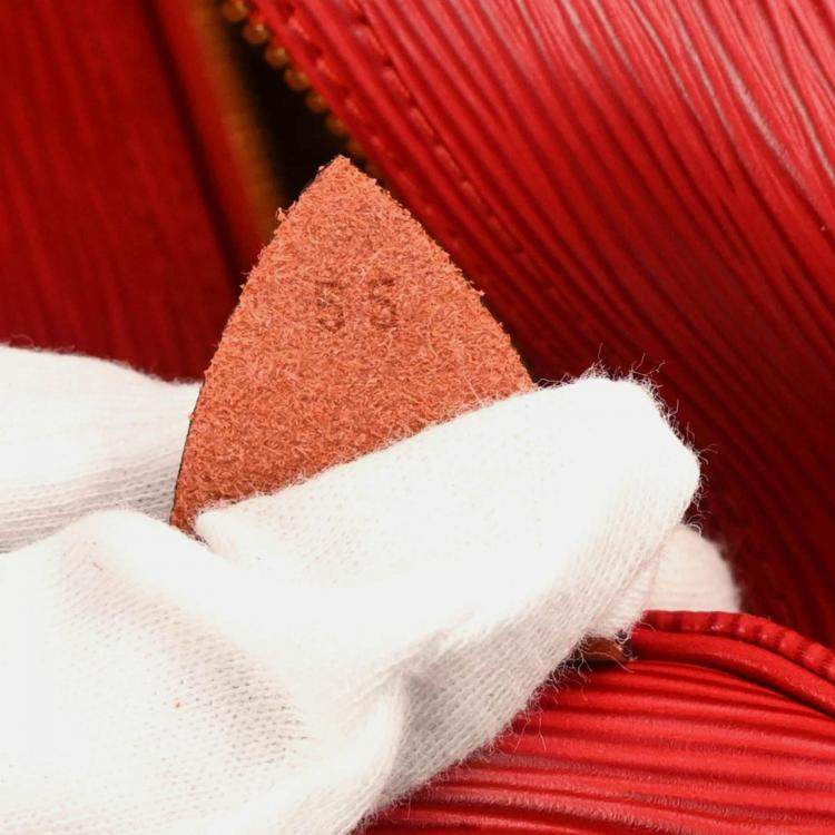 Pre Owned Louis Vuitton Keepall 55 Red Epi Leather Travel Bag