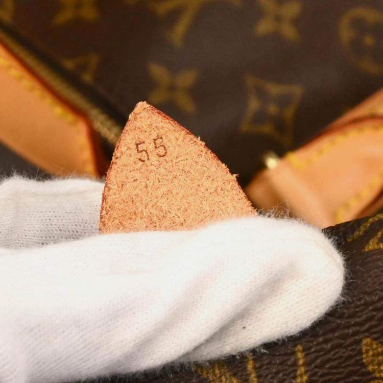 Pre Owned Louis Vuitton Keepall 55 Monogram Canvas Travel Duffle Bag