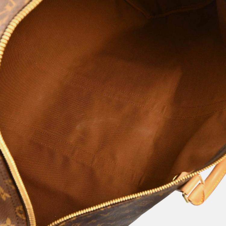 Pre Owned Louis Vuitton Keepall 55 Monogram Canvas Travel Duffle Bag