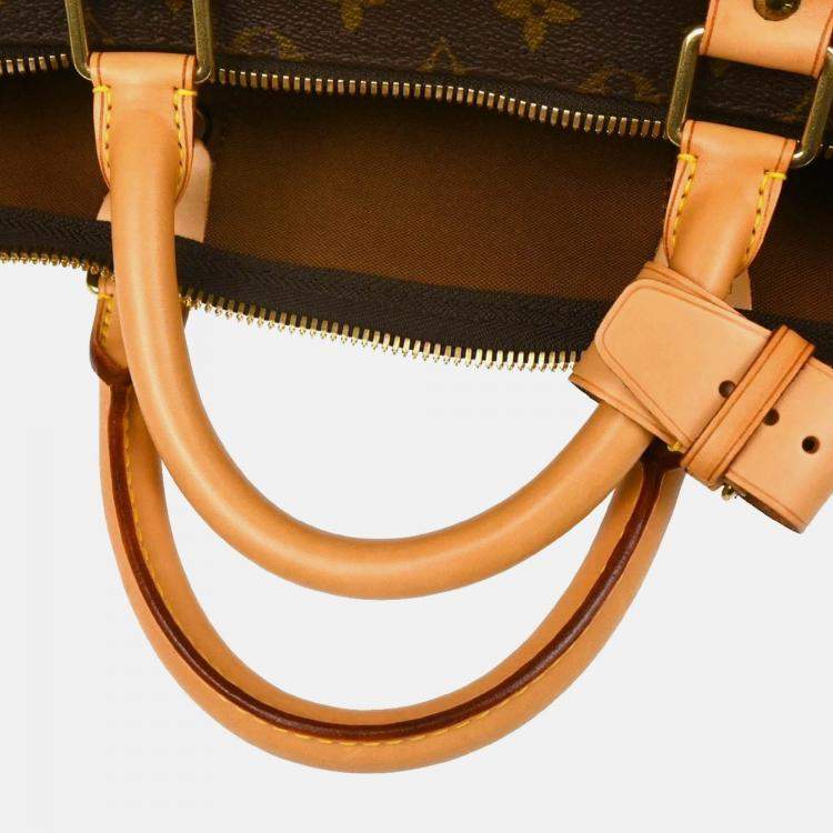 Pre Owned Louis Vuitton Keepall 55 Monogram Canvas Travel Duffle Bag