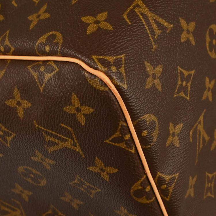 Pre Owned Louis Vuitton Keepall 55 Monogram Canvas Travel Duffle Bag