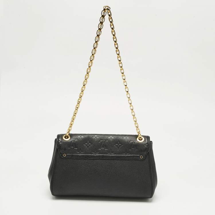 Pre Owned Louis Vuitton Black Monogram Empreinte Leather Saint Germain PM Bag