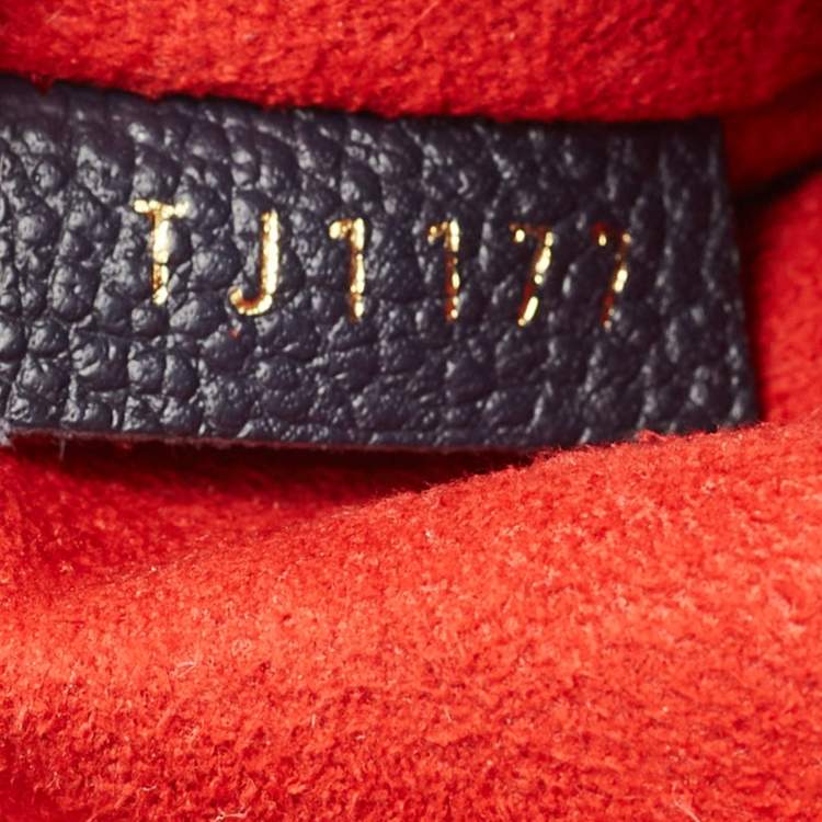 Pre Owned Louis Vuitton Marine Rouge Monogram Empreinte Leather Saint Sulpice PM Bag
