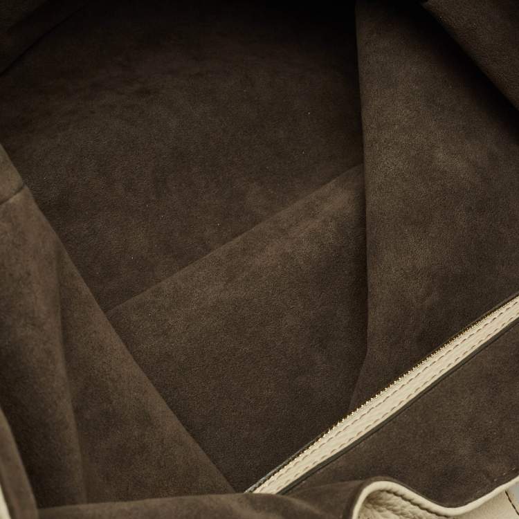 Pre Owned Louis Vuitton Lin Monogram Mahina Leather Surya XL Bag