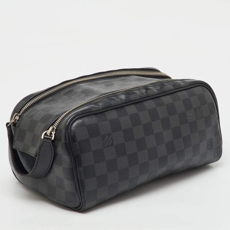 Pre Owned Louis Vuitton Damier Graphite Canvas Dopp Kit Toilet Pouch