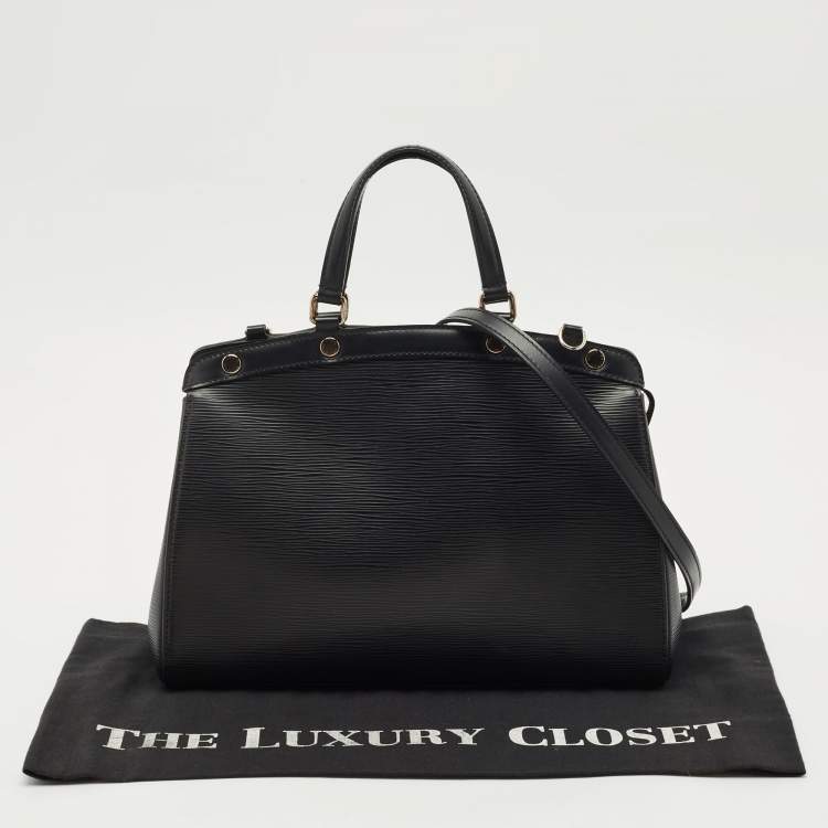 Pre Owned Louis Vuitton Black Epi Leather Brea MM Bag