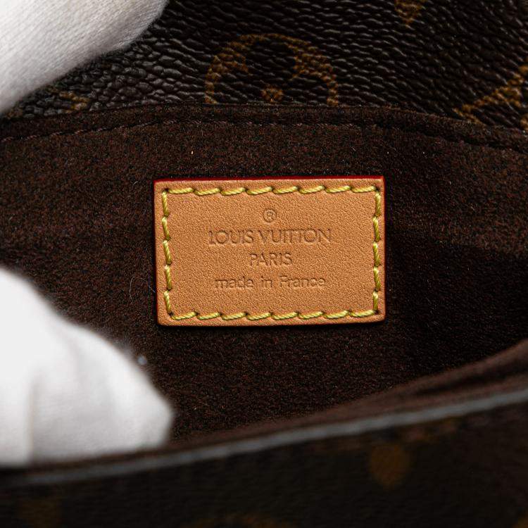 Pre Owned Louis Vuitton Brown Monogram Micro Metis