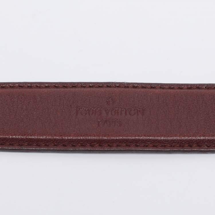Pre Owned Louis Vuitton Bordeaux Malletage Leather GO-14 PM Bag
