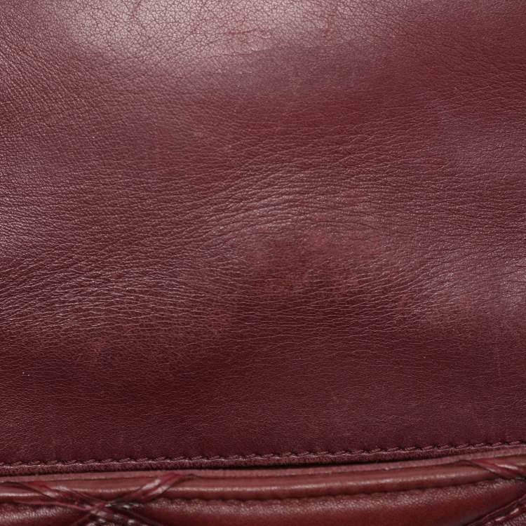 Pre Owned Louis Vuitton Bordeaux Malletage Leather GO-14 PM Bag