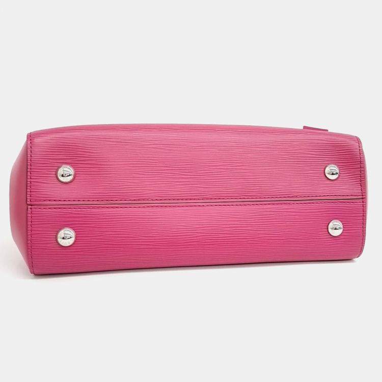 Pre Owned Louis Vuitton Pink Leather Epi Cluny MM bag