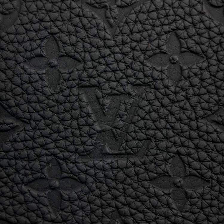 Pre Owned Louis Vuitton Black Leather Trunk Messenger Bag